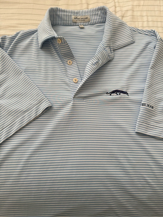 Peter Millar Other - Grove XXIII Peter Millar Summer Comfort Blue Striped Golf Shirt